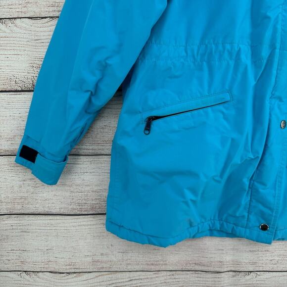 Vintage Woolrich Teton Gore-Tex Fleece Lined Anorak Jacket Women's L Blue - Picture 4 of 10